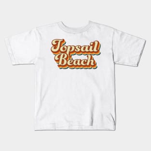 Topsail Beach North Carolina Surf Surfing Kids T-Shirt